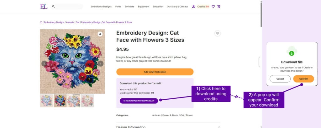 How to download designs with EL design club