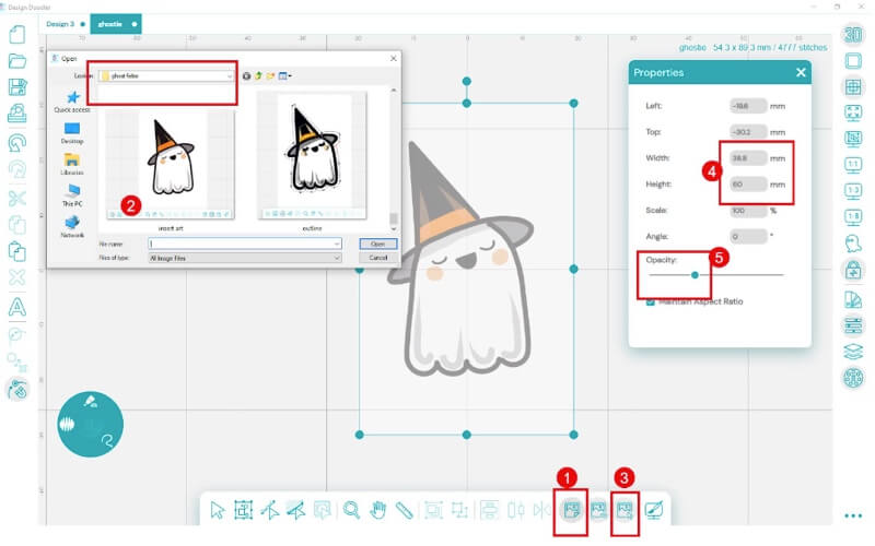 Design Doodler Ghost Feltie 1