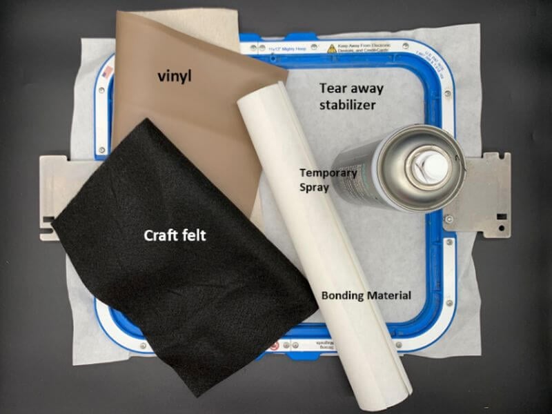 Doodler Wallet Felt Materials