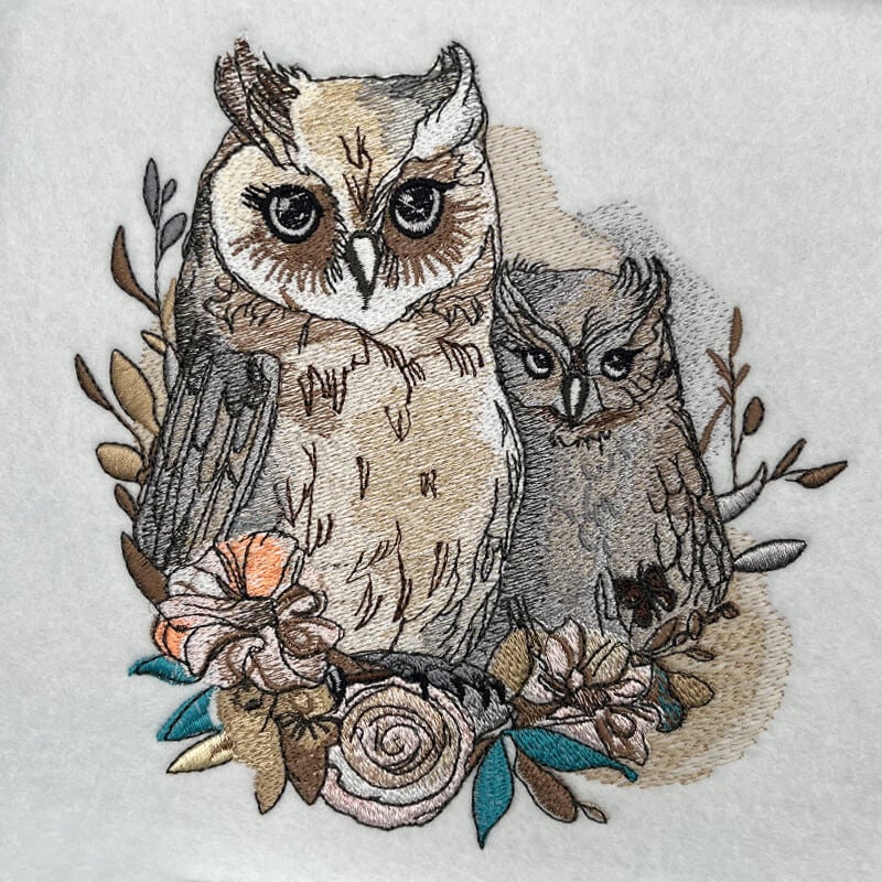 Baby Owl 3 embroidery design