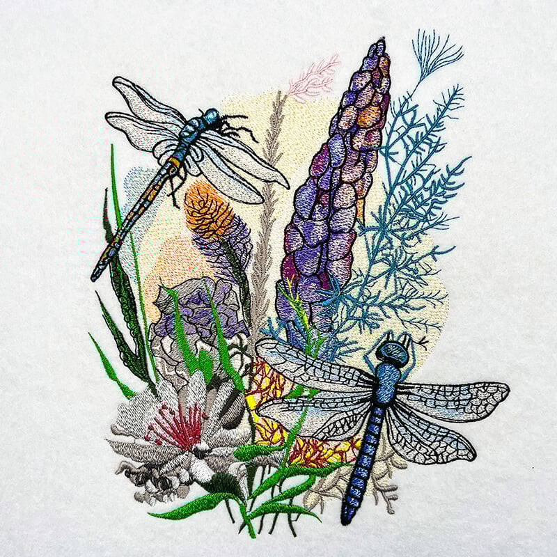 Dragonfly 1 embroidery design