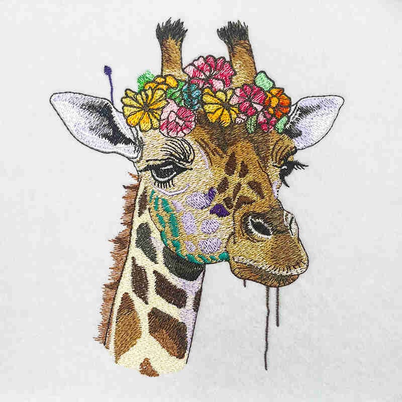 EL Giraffe 4 embroidery design