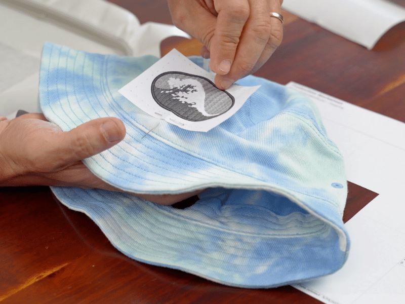 Embroidered Bucke tHat Template