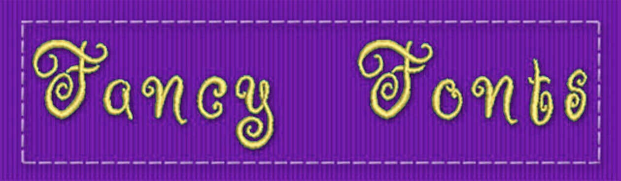 Fancy ESA embroidery font category