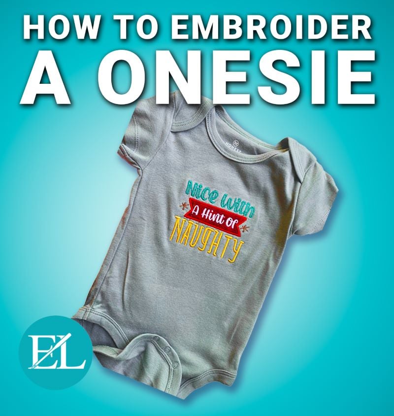 how to embroider a onesie