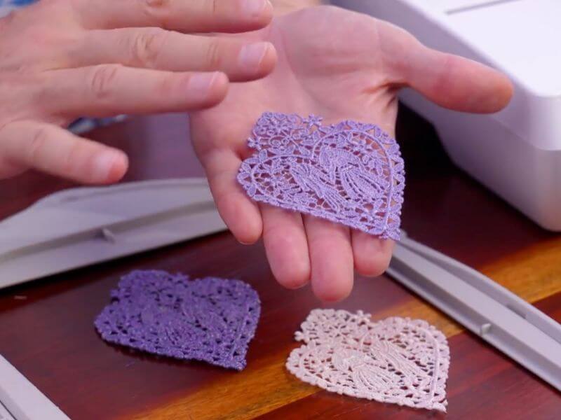 Free standing Lace Sample