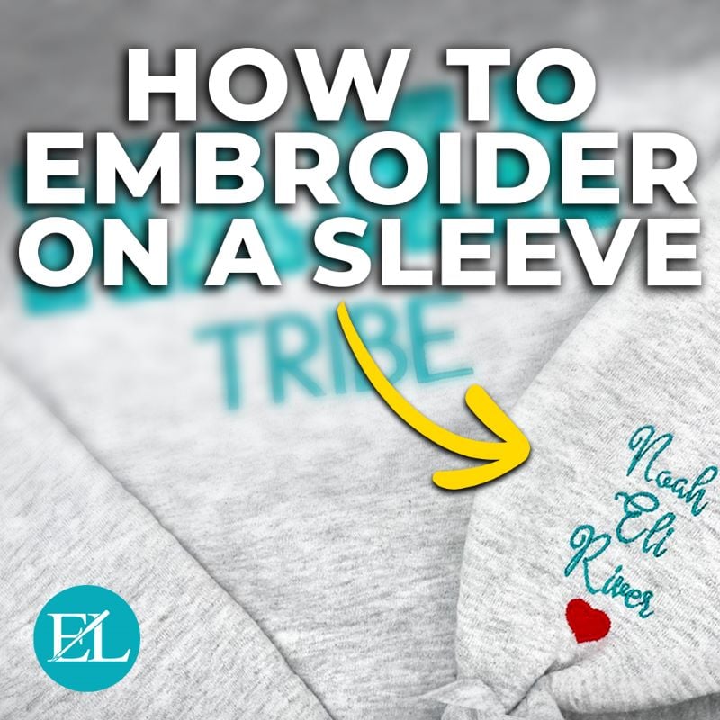 how to embroider on a sleeve