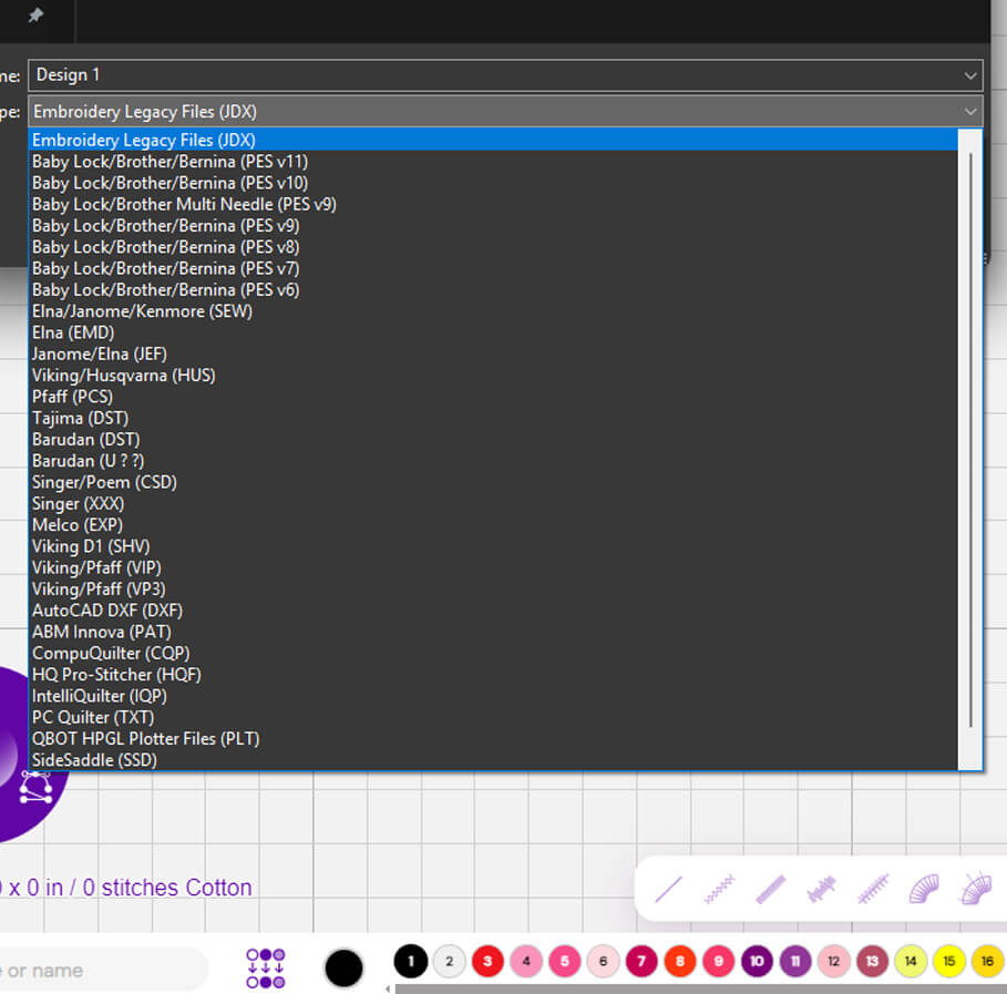 Machine Embroidery File Formats Explained