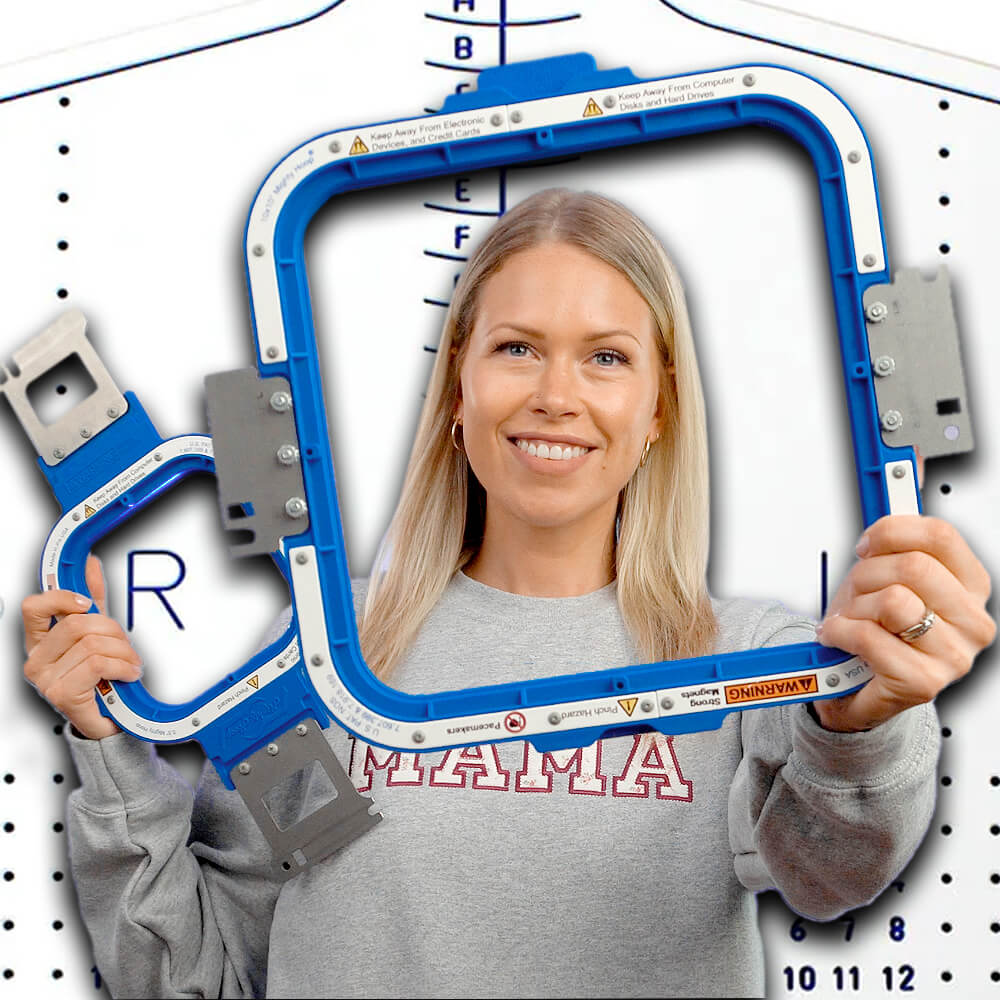 Mighty Hoops Woman smiling with Mighty Hoops