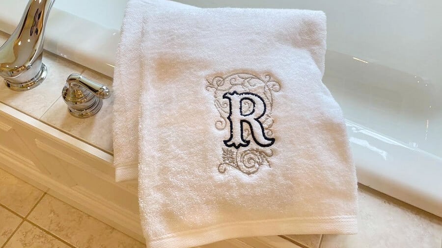 custom monogrammed towel