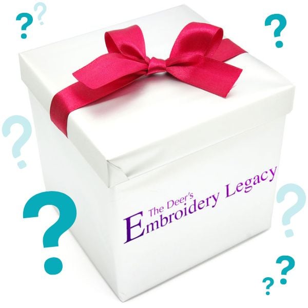 Mystery box for suprise embroidery design bonuses