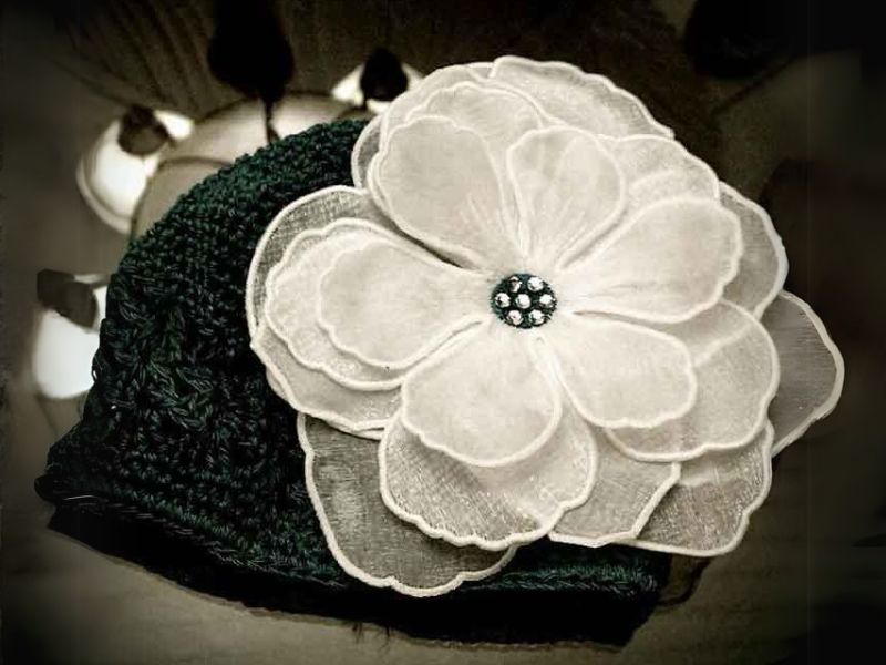 Spring 3D Rose Flower Hat