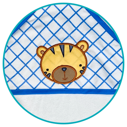 beginner-level-embroidery-design Beginner baby tiger embroidery design