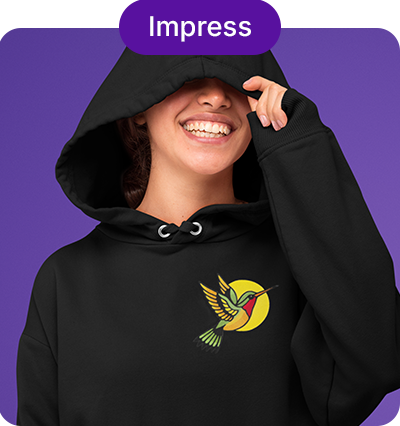 Impress - Finished embroidery on sweater